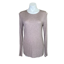 Load image into Gallery viewer, White House Black Market | Womens Heather Brown Long Sleeve Top | Size: L
