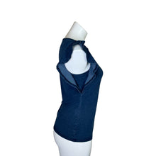 Load image into Gallery viewer, White House Black Market | Blue Chambray Ruffle Sleeve Top | Size: XS
