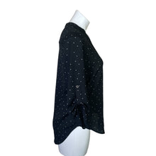 Load image into Gallery viewer, Lush | Black and White Polka Dot Long Sleeve Blouse | Size: XS
