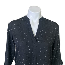 Load image into Gallery viewer, Lush | Black and White Polka Dot Long Sleeve Blouse | Size: XS
