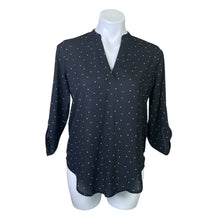 Load image into Gallery viewer, Lush | Black and White Polka Dot Long Sleeve Blouse | Size: XS
