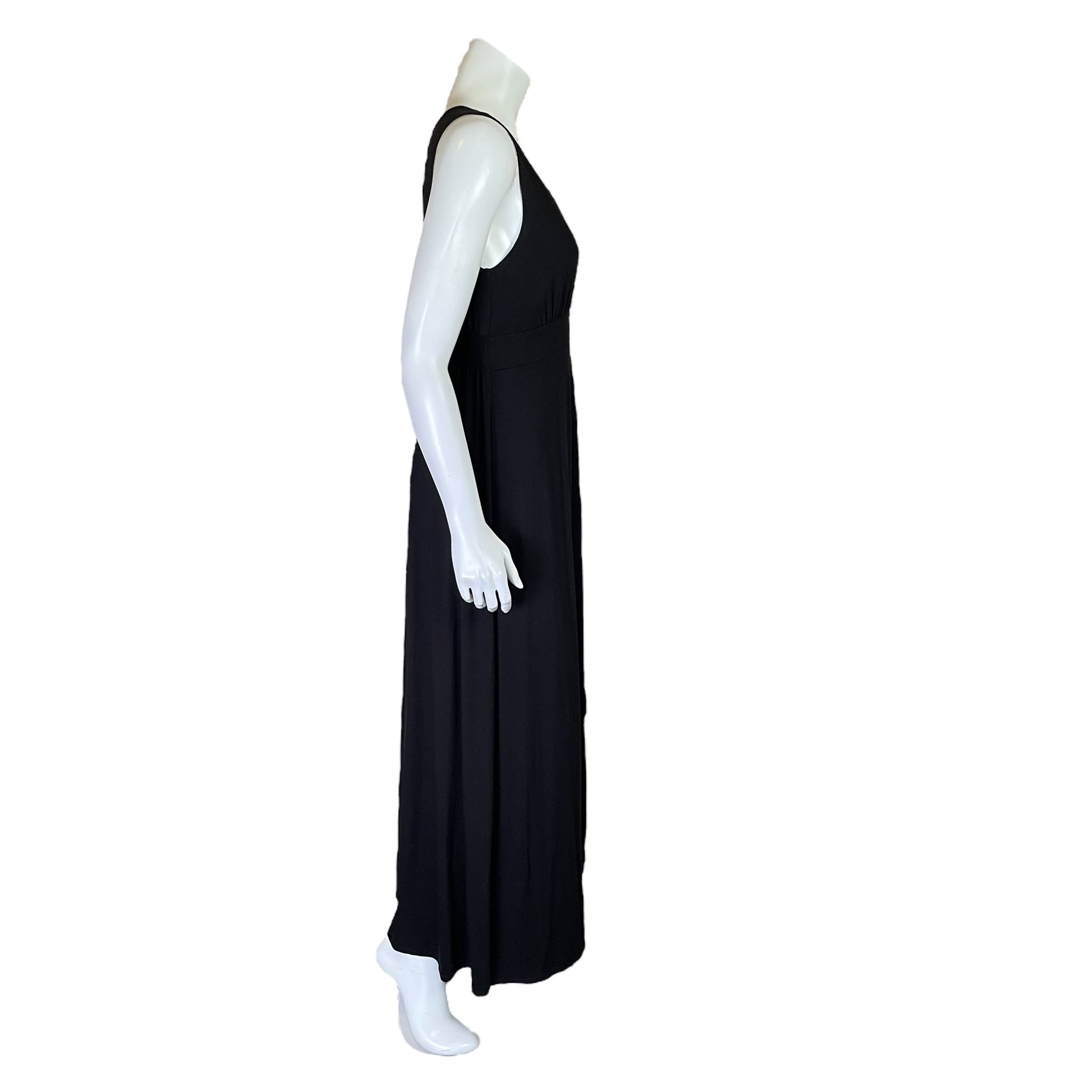 chico's black maxi dress Dress Casual Maxi By Chicos In Black & White, Size: 10