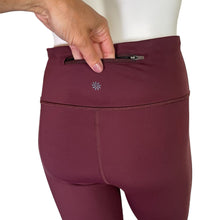 Load image into Gallery viewer, Athleta | Women&#39;s Burgundy Color Block Asym Tight | Size: S
