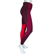 Load image into Gallery viewer, Athleta | Women&#39;s Burgundy Color Block Asym Tight | Size: S
