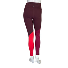 Load image into Gallery viewer, Athleta | Women&#39;s Burgundy Color Block Asym Tight | Size: S
