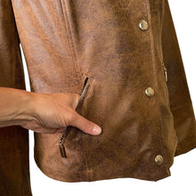 Load image into Gallery viewer, Chico&#39;s | Women&#39;s Brown Faux Leather Moto Jacket | Size: S
