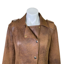 Load image into Gallery viewer, Chico&#39;s | Women&#39;s Brown Faux Leather Moto Jacket | Size: S
