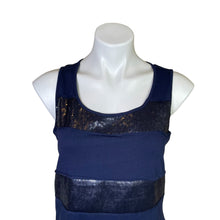 Load image into Gallery viewer, Chico&#39;s | Women&#39;s Navy Blue Rolling Sequin Tank Top with Tags | Size: M
