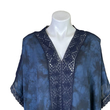 Load image into Gallery viewer, Chico&#39;s | Women&#39;s Blue Tie Dye Lace Poncho with Tags | Size: S/M
