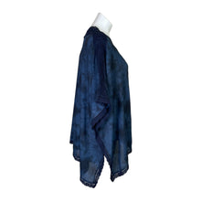 Load image into Gallery viewer, Chico&#39;s | Women&#39;s Blue Tie Dye Lace Poncho with Tags | Size: S/M
