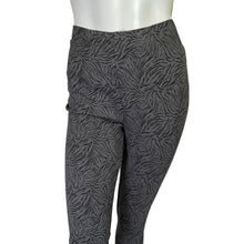 Load image into Gallery viewer, Chico&#39;s | Women&#39;s Gray and Black Tiger Print Fabulously Slimming Leggings | Size: 8
