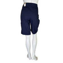 Load image into Gallery viewer, Chico&#39;s | Women&#39;s Midnight Blue Fatigues Comfort Waist Shorts with Tags | Size: 10
