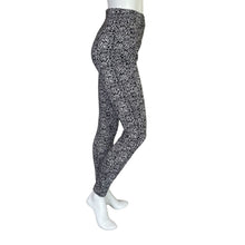 Load image into Gallery viewer, Chico&#39;s | Women&#39;s Black and White Pattern Fabulously Slimming Leggings | Size: 10
