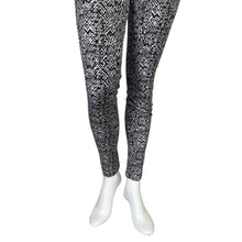 Load image into Gallery viewer, Chico&#39;s | Women&#39;s Black and White Pattern Fabulously Slimming Leggings | Size: 10
