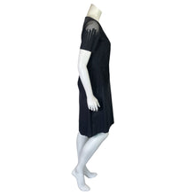 Load image into Gallery viewer, Elie Tahari | Women&#39;s Navy Blue Mesh Mixed Media Shift Dress with Tags | Size: 8
