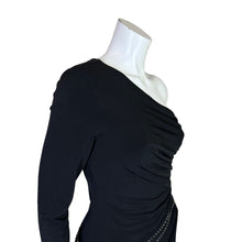 Load image into Gallery viewer, Laundry | Women&#39;s Black Studded One Sleeve Elegant Dress with Tags | Size: 8
