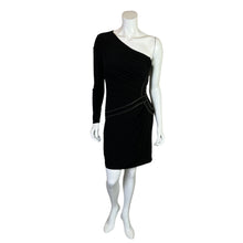 Load image into Gallery viewer, Laundry | Women&#39;s Black Studded One Sleeve Elegant Dress with Tags | Size: 8
