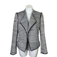 Load image into Gallery viewer, Ann Taylor | Women&#39;s Black and White Tweed Blazer Jacket with Tags | Size: 10
