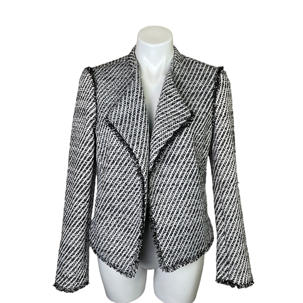 Ann Taylor | Women's Black and White Tweed Blazer Jacket with Tags | Size: 10