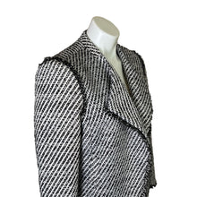 Load image into Gallery viewer, Ann Taylor | Women&#39;s Black and White Tweed Blazer Jacket with Tags | Size: 10
