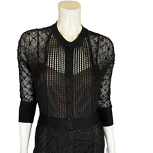 Load image into Gallery viewer, Beguile by Byron Lars | Women&#39;s Black Carissima Lace Pencil Dress with Tags | Size: 6
