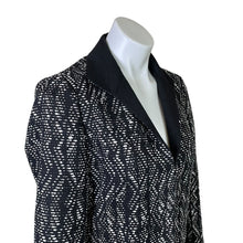 Load image into Gallery viewer, Lafayette 148 | Women&#39;s Black and White Tweed Hook Front Blazer Jacket | Size: 6
