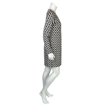 Load image into Gallery viewer, Diane Von Furstenberg | Women&#39;s Black and White Long Sleeve Dress | Size: 12
