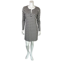 Load image into Gallery viewer, Diane Von Furstenberg | Women&#39;s Black and White Long Sleeve Dress | Size: 12
