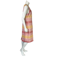 Load image into Gallery viewer, Anthropologie | Women&#39;s HD Paris Pink, Yellow and Red Pattern Sleeveless Shift Dress | Size: 14
