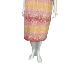 Load image into Gallery viewer, Anthropologie | Women&#39;s HD Paris Pink, Yellow and Red Pattern Sleeveless Shift Dress | Size: 14
