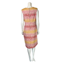 Load image into Gallery viewer, Anthropologie | Women&#39;s HD Paris Pink, Yellow and Red Pattern Sleeveless Shift Dress | Size: 14
