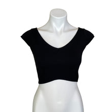 Load image into Gallery viewer, Leith | Women&#39;s Black Short Sleeve Crop Tee | Size: S
