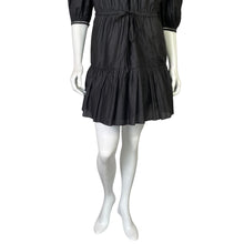 Load image into Gallery viewer, Joie | Women&#39;s Black Short Sleeve Tiered Mini Dress | Size: XS
