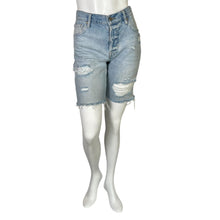 Load image into Gallery viewer, Frame | Women&#39;s Light Wash Le Slouch Bermuda Cut Off Shorts | Size: 25
