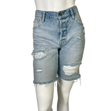 Load image into Gallery viewer, Frame | Women&#39;s Light Wash Le Slouch Bermuda Cut Off Shorts | Size: 25
