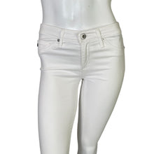 Load image into Gallery viewer, Adriano Goldschmied | Women&#39;s White The Prima Mid-Rise Cigarette Pants | Size: 25
