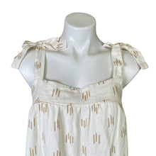 Load image into Gallery viewer, Sonoma | Women&#39;s Cream and Tan Design Bow Tank Top | Size: M
