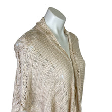 Load image into Gallery viewer, Kori America | Women&#39;s Cream Crochet Knit Open Long Cardigan | Size: S/M
