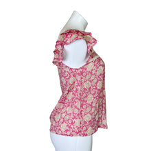Load image into Gallery viewer, Mine | Women&#39;s Pink and Tan Floral Print Tank Top | Size: S
