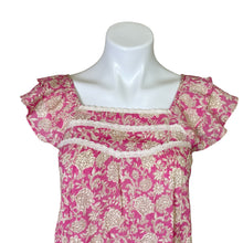 Load image into Gallery viewer, Mine | Women&#39;s Pink and Tan Floral Print Tank Top | Size: S
