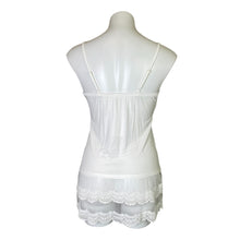 Load image into Gallery viewer, Grace &amp; Lace | Women&#39;s White Thin Strap Lace Bottom Top | Size: XS
