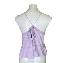 Load image into Gallery viewer, In Loom | Women&#39;s Lavender and Cream Embroidered Boho Crop Top with Tags | Size: S
