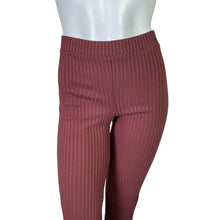 Load image into Gallery viewer, Zara | Women&#39;s Burgundy Ribbed Boot Cut Pull On Pants | Size: L
