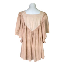 Load image into Gallery viewer, Toast | Women&#39;s Tan Flowy Boho Style Top with Floral Cut Out | Size: S
