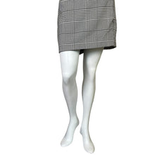 Load image into Gallery viewer, Rachel Zoe | Women&#39;s Black and White Herringbone Pattern Mini Skirt | Size: 12
