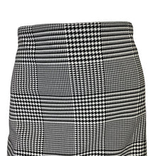 Load image into Gallery viewer, Rachel Zoe | Women&#39;s Black and White Herringbone Pattern Mini Skirt | Size: 12
