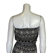 Load image into Gallery viewer, Forever 21 | Women&#39;s Black and White Tribal Pattern Strapless Jumpsuit with Tags | Size: S
