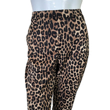 Load image into Gallery viewer, Michael Kors | Women&#39;s Black/Tan Leopard Print Pull On Pants | Size: L
