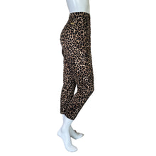 Load image into Gallery viewer, Michael Kors | Women&#39;s Black/Tan Leopard Print Pull On Pants | Size: L
