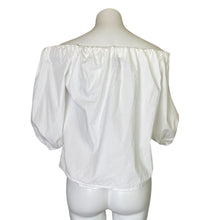 Load image into Gallery viewer, Scoop | Women&#39;s White Off the Shoulder Elastic Neckline Blouse Top | Size: M
